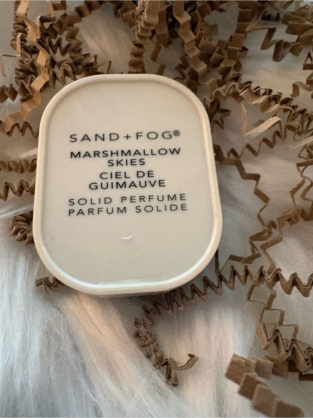Sand + Fog Marshmallow Skies solid perfume Travel Size NWT